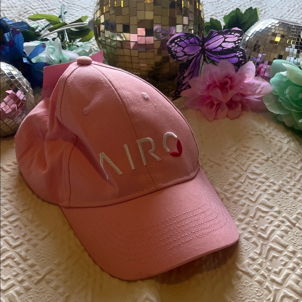 Pink Embroidered Baseball Cap